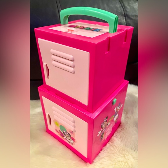 Disney Minnie Stack N Pack Collapsible Locker Cube Storage Bin Mirror Play Case - Picture 6 of 10